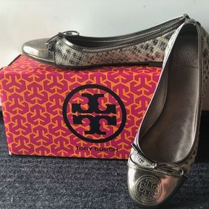 Tory Burch Snakeskin Flats